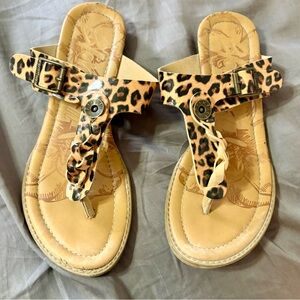 Leopard Print sandals size 8.5